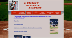 Desktop Screenshot of faiginbaseball.com